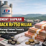 PT Indocement Tunggal Prakarsa Tbk kembali mengambil langkah strategis di pasar modal dengan menyiapkan aksi pembelian kembali saham (buyback) senilai hingga Rp750 miliar. Kebijakan ini menjadi bagian dari upaya perusahaan dalam menjaga stabilitas harga saham sekaligus meningkatkan kepercayaan investor.