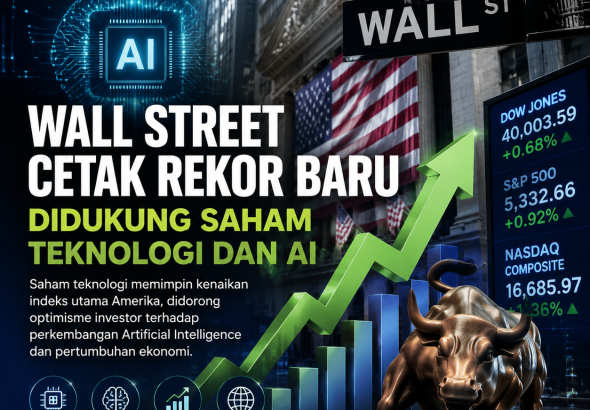Wall Street Cetak Rekor Baru